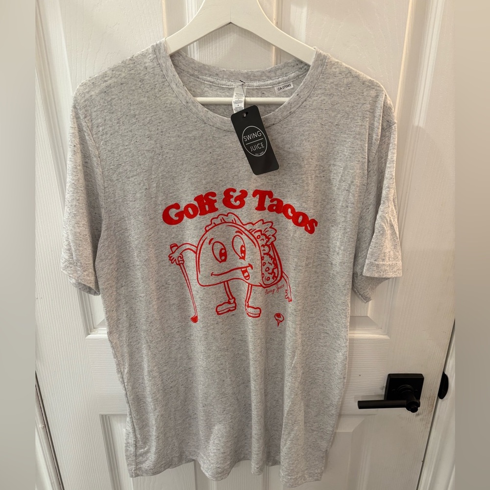 Men’s L Swing Juice T-Shirt golf and taco